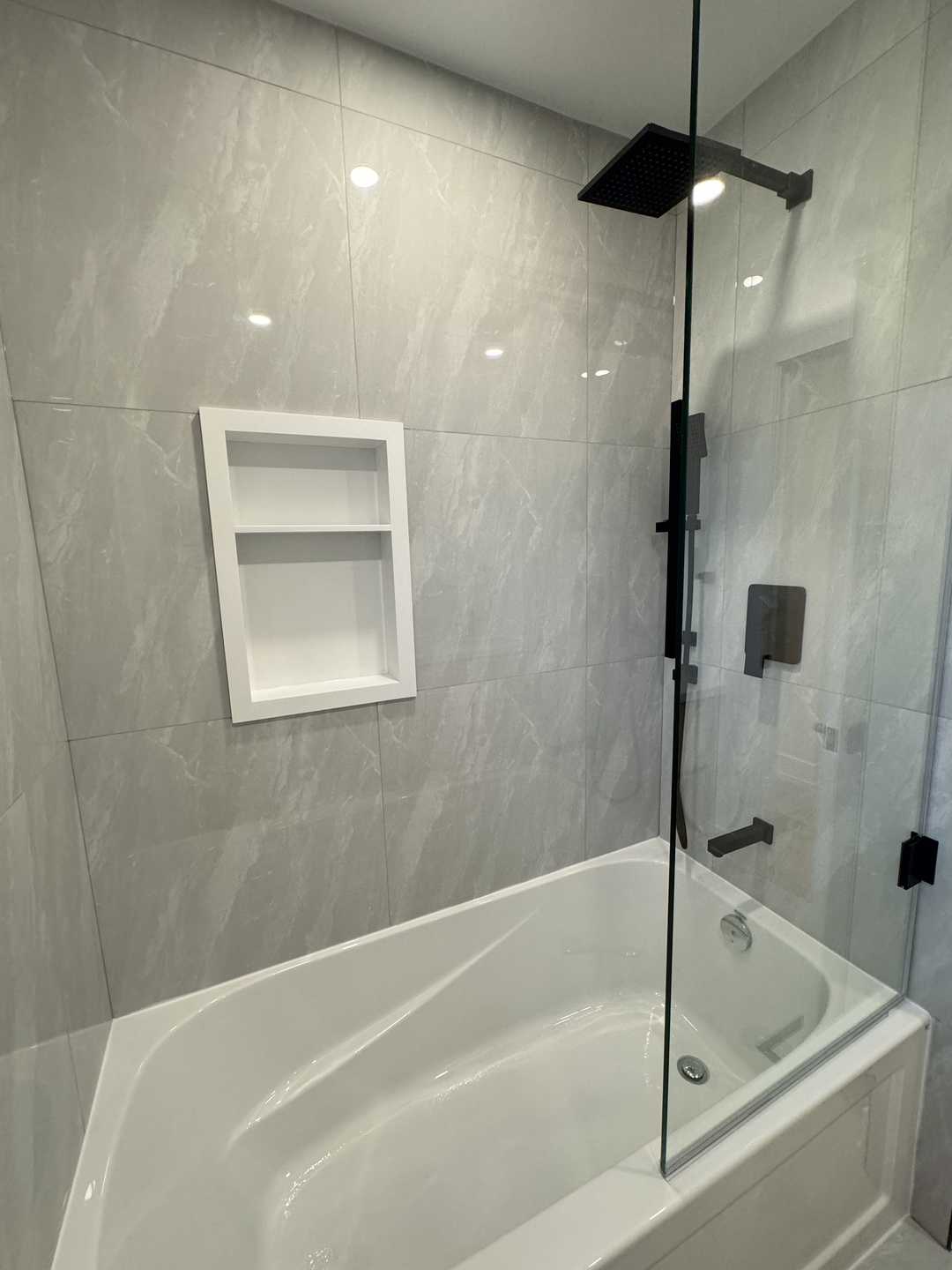Powder room （custom black vanity with two U SHAPE drawers, - Image 2
