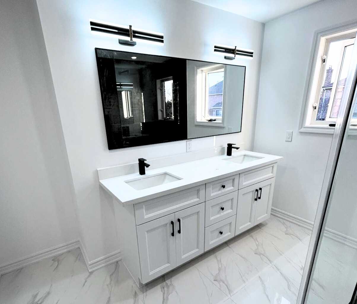 2 bathroom-customisable shower niche /shelve with built in bench