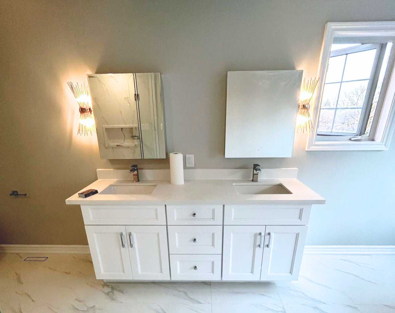 2 bathroom-customisable shower niche /shelve with built in bench - Image 2