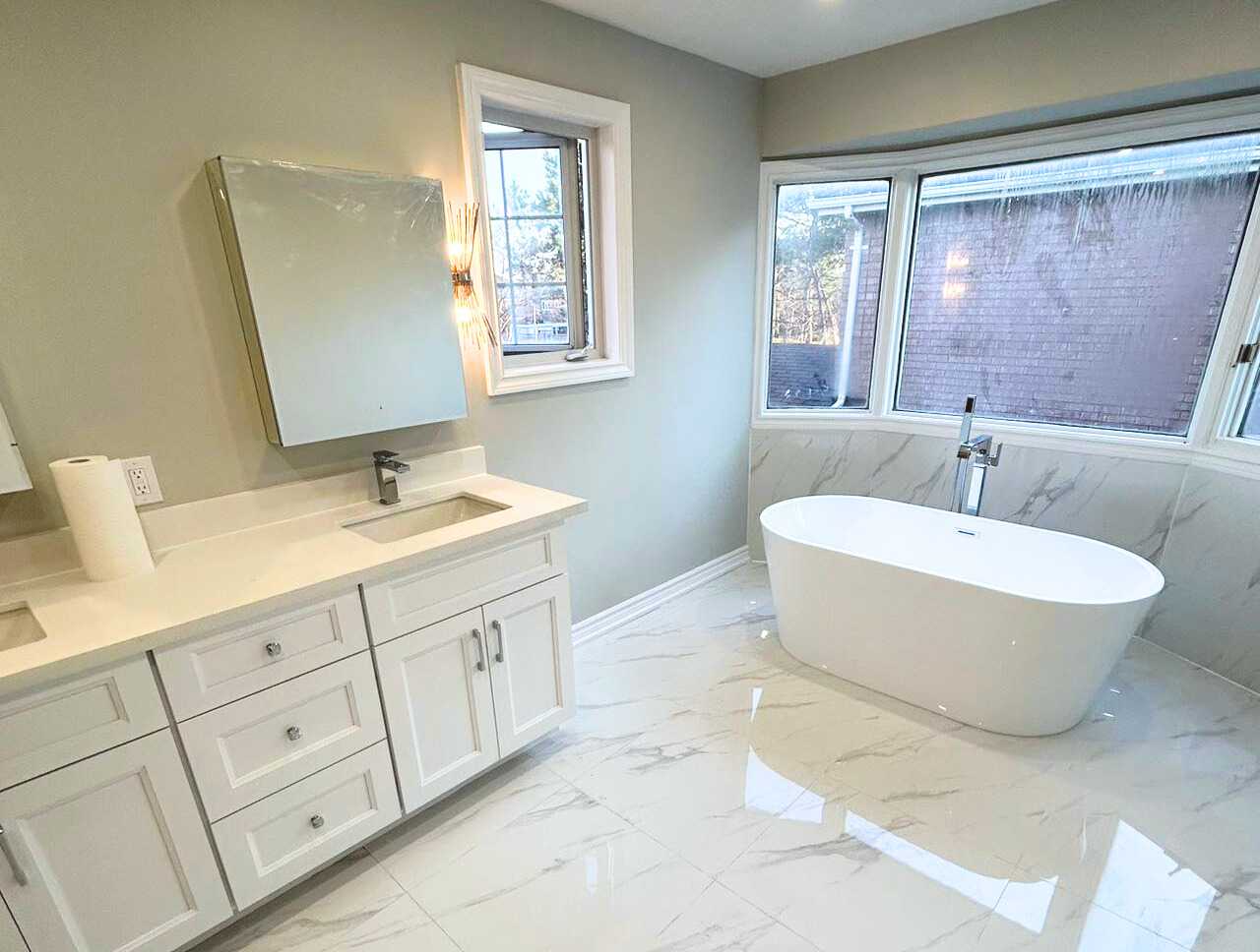 2 bathroom-customisable shower niche /shelve with built in bench - Image 4