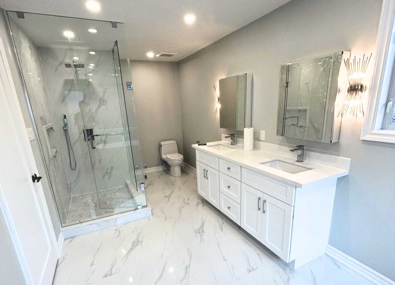 2 bathroom-customisable shower niche /shelve with built in bench - Image 6