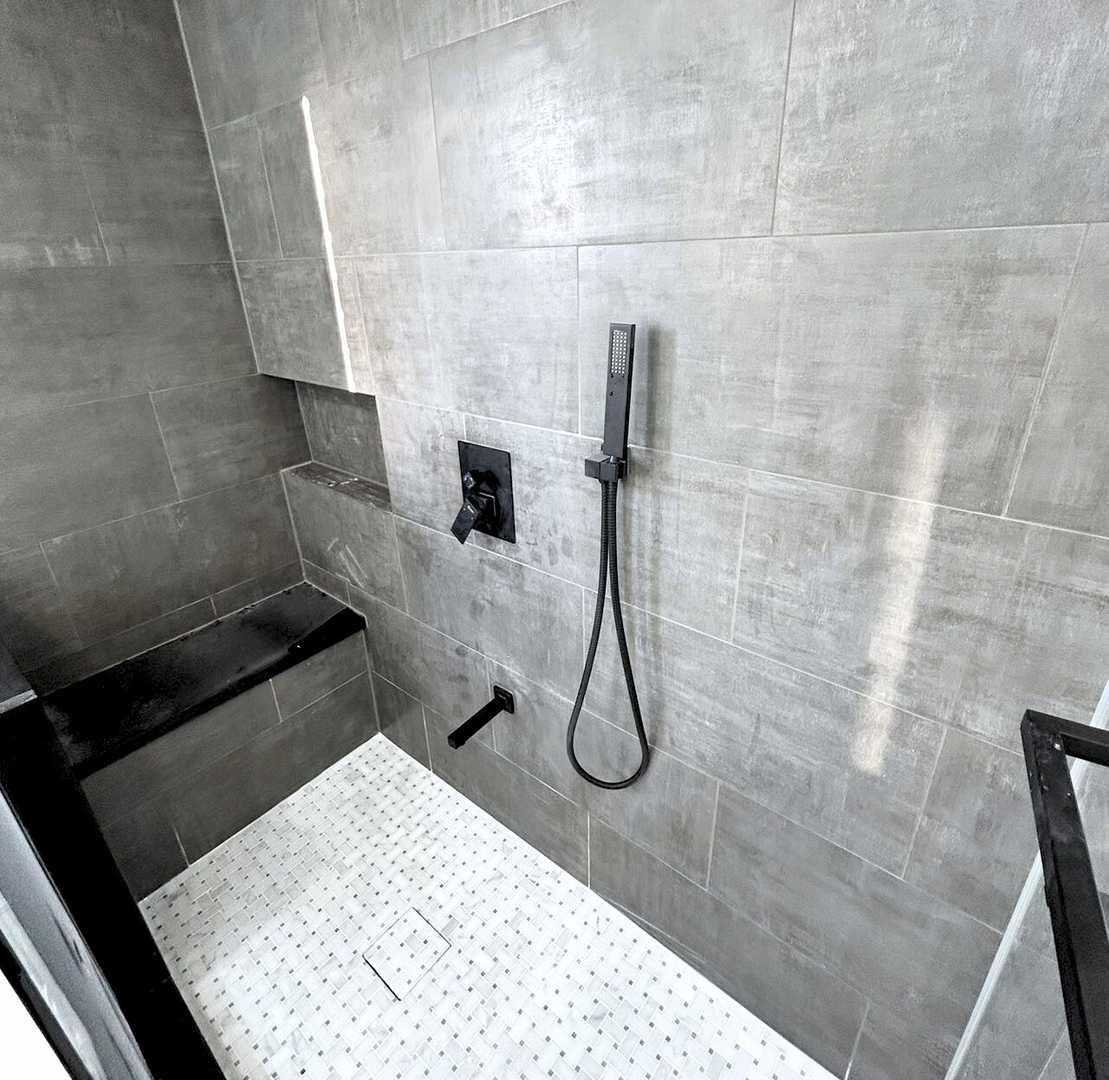 2 bathroom-customisable shower niche /shelve with built in bench - Image 8