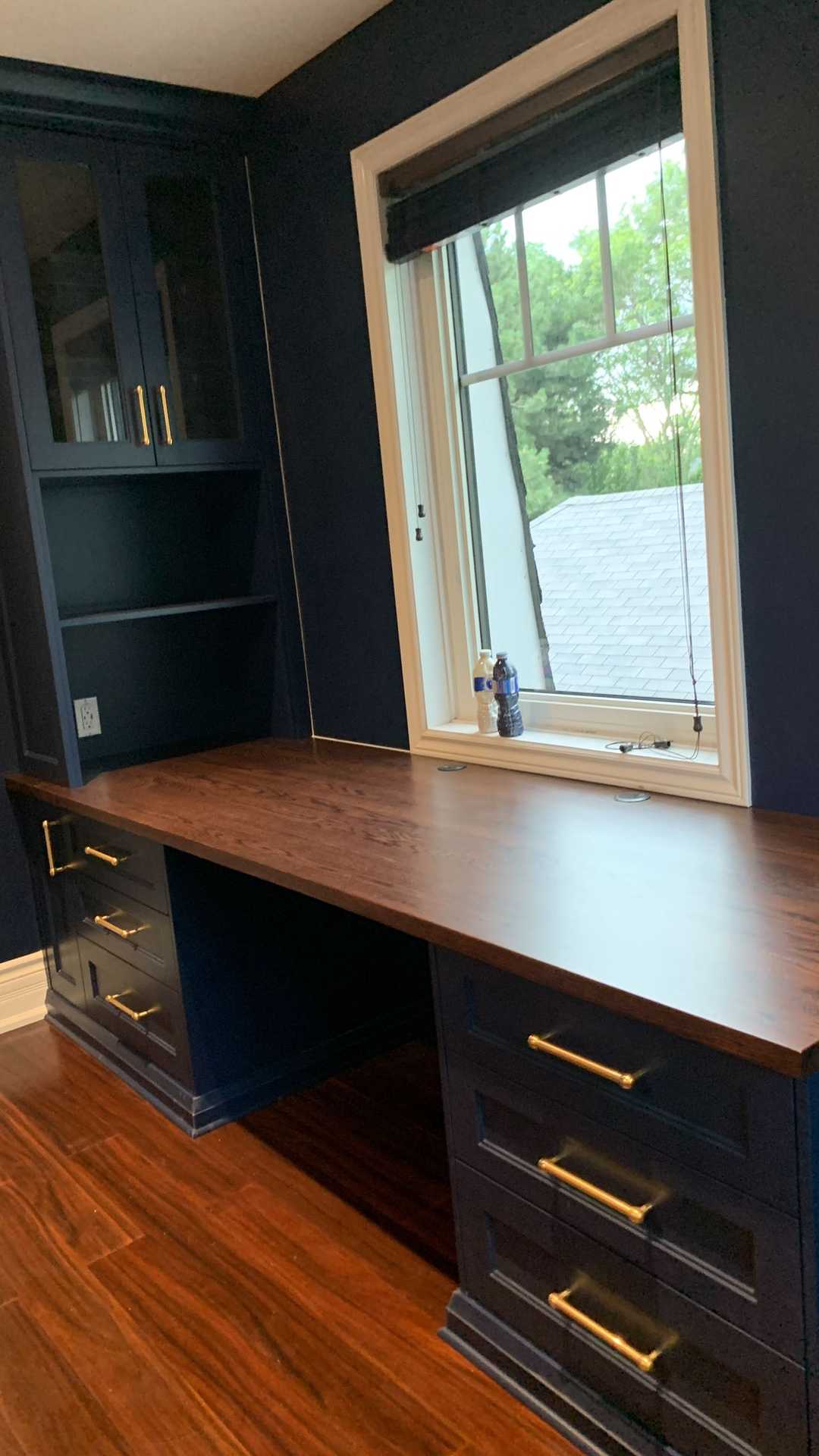 Custom Book wall panel, master closet, working table - Image 2