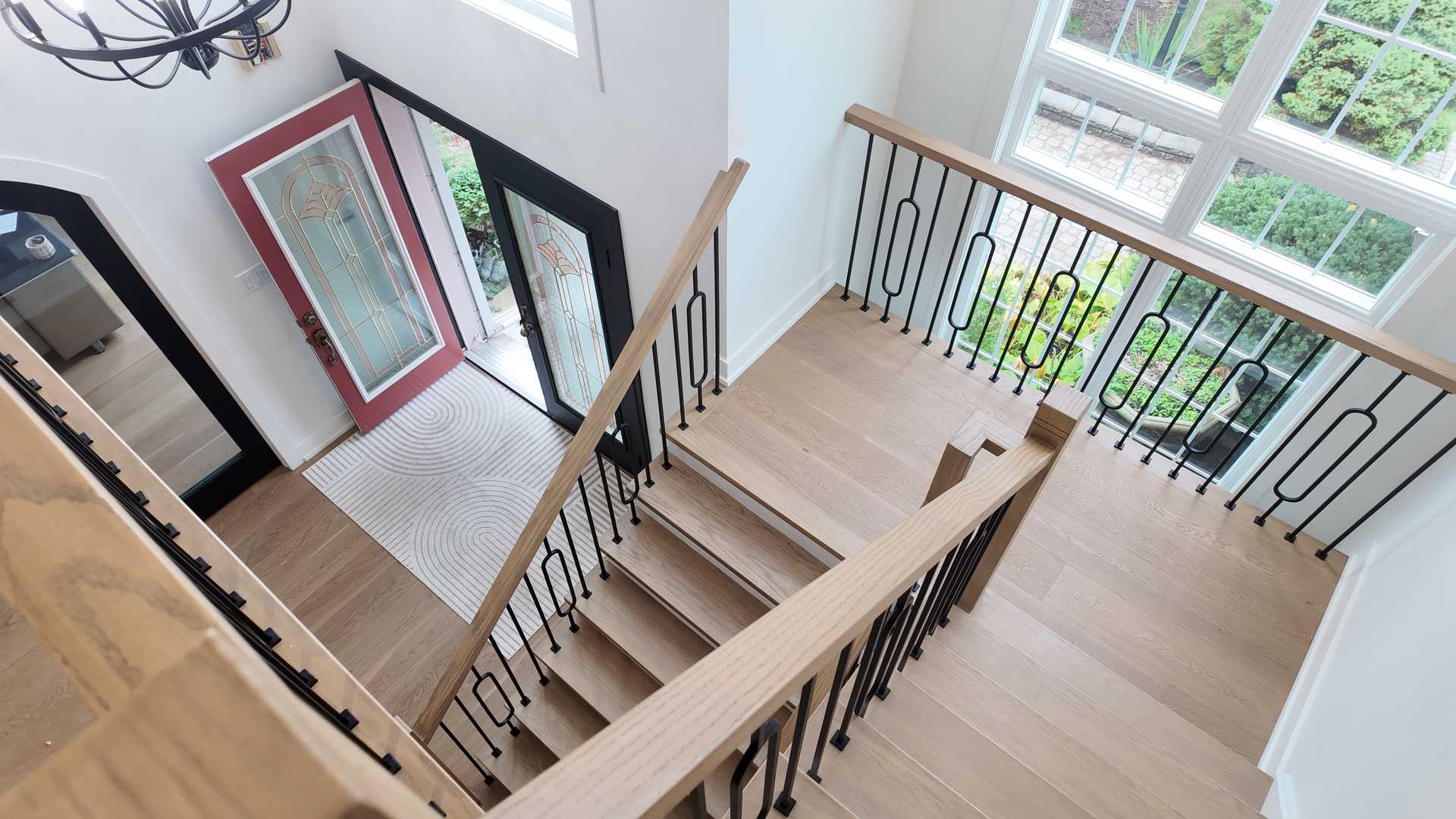 Whole house nature wood flooring and staircase, especially herringbone flooring - Image 6
